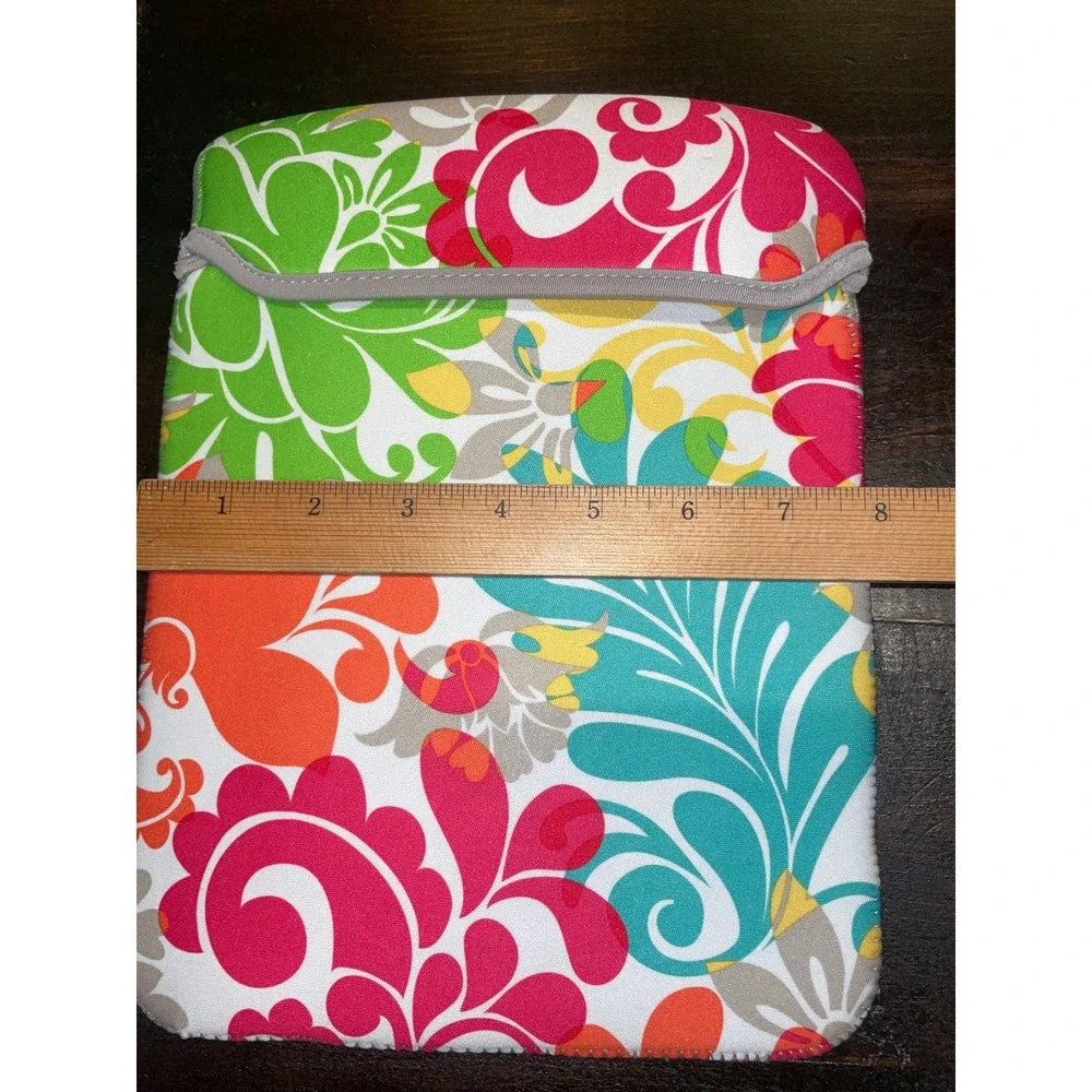 Thirty One Floral‎ Sleeve Tablet iPad Kindle Cover Pouch Case Bright Colors